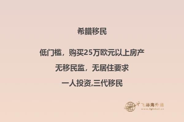 希腊投资移民的花费是多少？