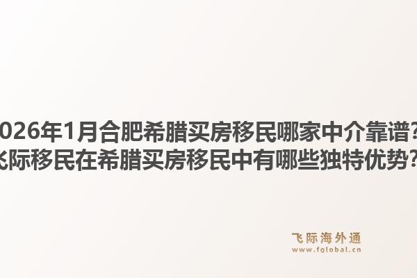 2026年1月合肥希腊买房移民哪家中介靠谱？飞际移民在希腊买房移民中有哪些独特优势？1.jpg