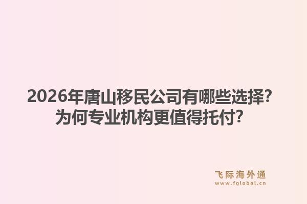 2026年唐山移民公司有哪些选择？为何专业机构更值得托付？1.jpg