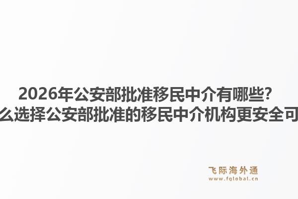 2026年公安部批准移民中介有哪些？为什么选择公安部批准的移民中介机构更安全可靠？1.jpg